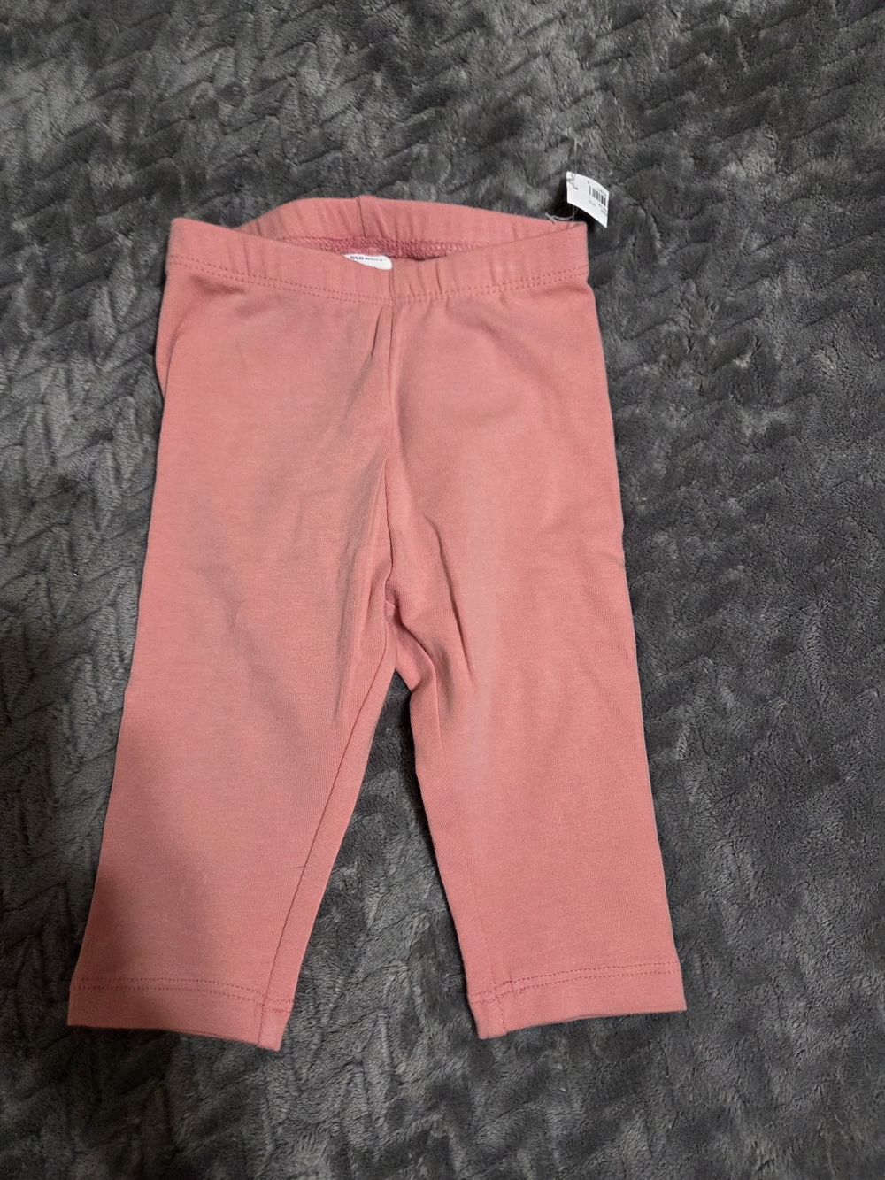 Old Navy Dusty Rose Kids Stretch Leggings With Rainbow Bottom